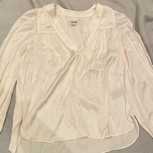 ZADIG&VOLTAIRE TELIA BLOUSE IN WHITE